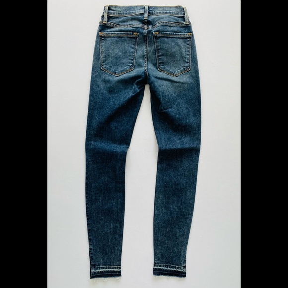 NWT Frame Denim Le Skinny de Jeanne Skinny Jean Frayed Hem - Picture 6 of 9